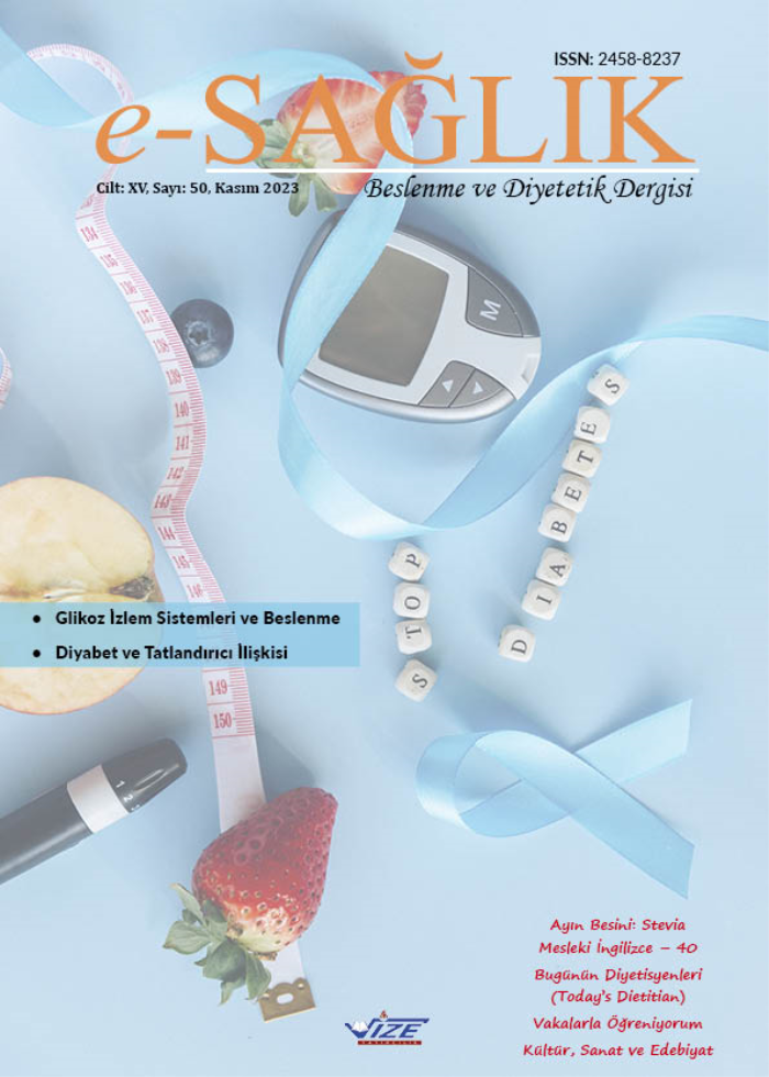 e-SAĞLIK Beslenme ve Diyetetik dergisi 50