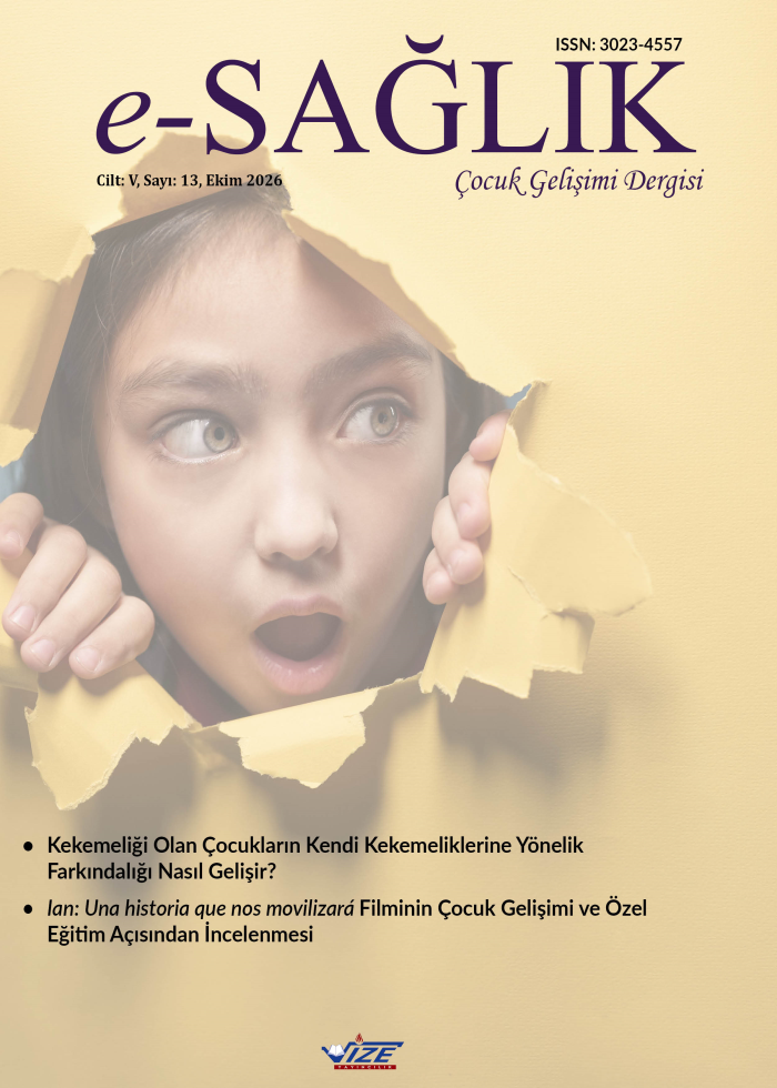 e-SAĞLIK Çocuk Gelişimi dergisi 13