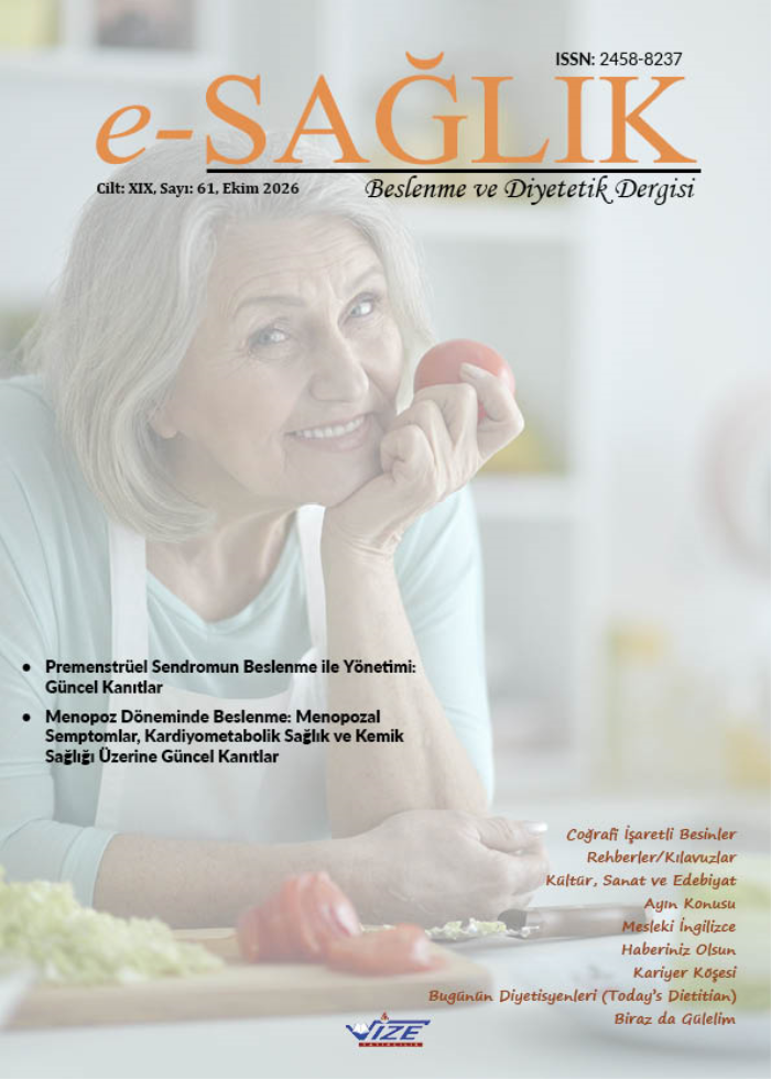 e-SAĞLIK Beslenme ve Diyetetik dergisi 61